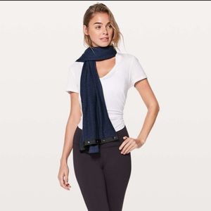 Vinyasa scarf Rulu Heathered Hero Blue